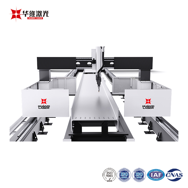 3D-станок для лазерной резки двутаврового луча с ЧПУ мощностью 12000 Вт для обработки металла и стали